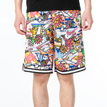 Nike Full Print Cartoon Pattern Casual Breathable Sports Shorts DV3449-010