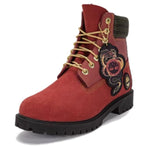 Timberland 6 Inch Lace Waterproof Boots 'Dark Red Nubuck' A29PN