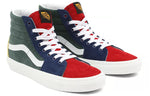 Vans Unisex Mixed Corduroy SK8-HI High-Top Sneakers Green/Blue/Red VN0A5KRH94M
