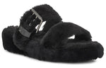 (WMNS) UGG Fuzz Yeah Black Sandals 1104662-BLK