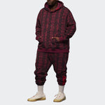 adidas x IVY PARK Crossover Full Print Snake Skin Printing Casual Sports Pants/Trousers/Joggers CHERRY Red HI1976