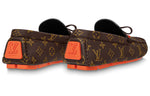 LOUIS VUITTON LV Driver Moccasin Shoes 'Brown Monogram with Orange' 1ABF7Z