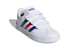 (GS) adidas VL Court 2.0 J 'White Royal Blue Vivid Red' FY9273