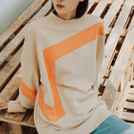 Vans Logo Printing Casual Sports Pullover Couple Style Khaki VN0A54NC7UE