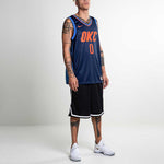 Nike Russell Westbrook Statement Edition Swingman Jersey SW 'Dark Blue' 877216-419