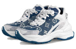 (WMNS) LOUIS VUITTON Run 55 Sneakers 'Denim Monogram with Grey White' 1AC27W