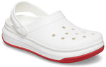 Crocsband Full Force Thick Sole Sandals White Red Unisex 206122-100