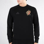 adidas Manchester United Soccer/Football Sports Round Neck Pullover Black GH0029