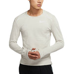 Men's Nike Casual Sports Breathable Tight Long Sleeves Creamy White T-Shirt BV4708-221