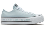 (WMNS) Converse Taylor All Star Lift Renew Canvas Thick Sole Light Blue Sneakers 'Blue White' 566230C