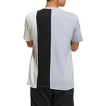 adidas neo M Brand Tee 2 Colorblock Alphabet Printing Sports Short Sleeve Gray HS6923