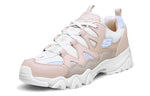 (WMNS) Skechers D'Lites 2.0 Low-Top Running Shoes Pink/White 88888328-WPK