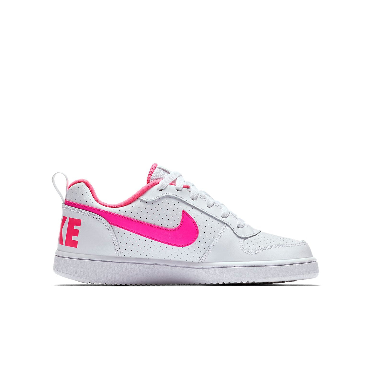 (GS) Nike Court Borough Low 'White Pink Blast' 845104-100