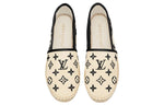 (WMNS) LOUIS VUITTON Starboard Flat Espadrille Shoes 'Beige Black Monogram' 1ABTZC