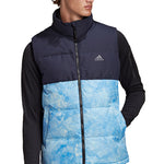 adidas Stand Collar Leisure Sports Windproof Warm Down Vest Men Hide Blue GE9983