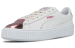 (WMNS) PUMA Basket Platform Metallic 'S 'White/Lilac Snow' 366169-04
