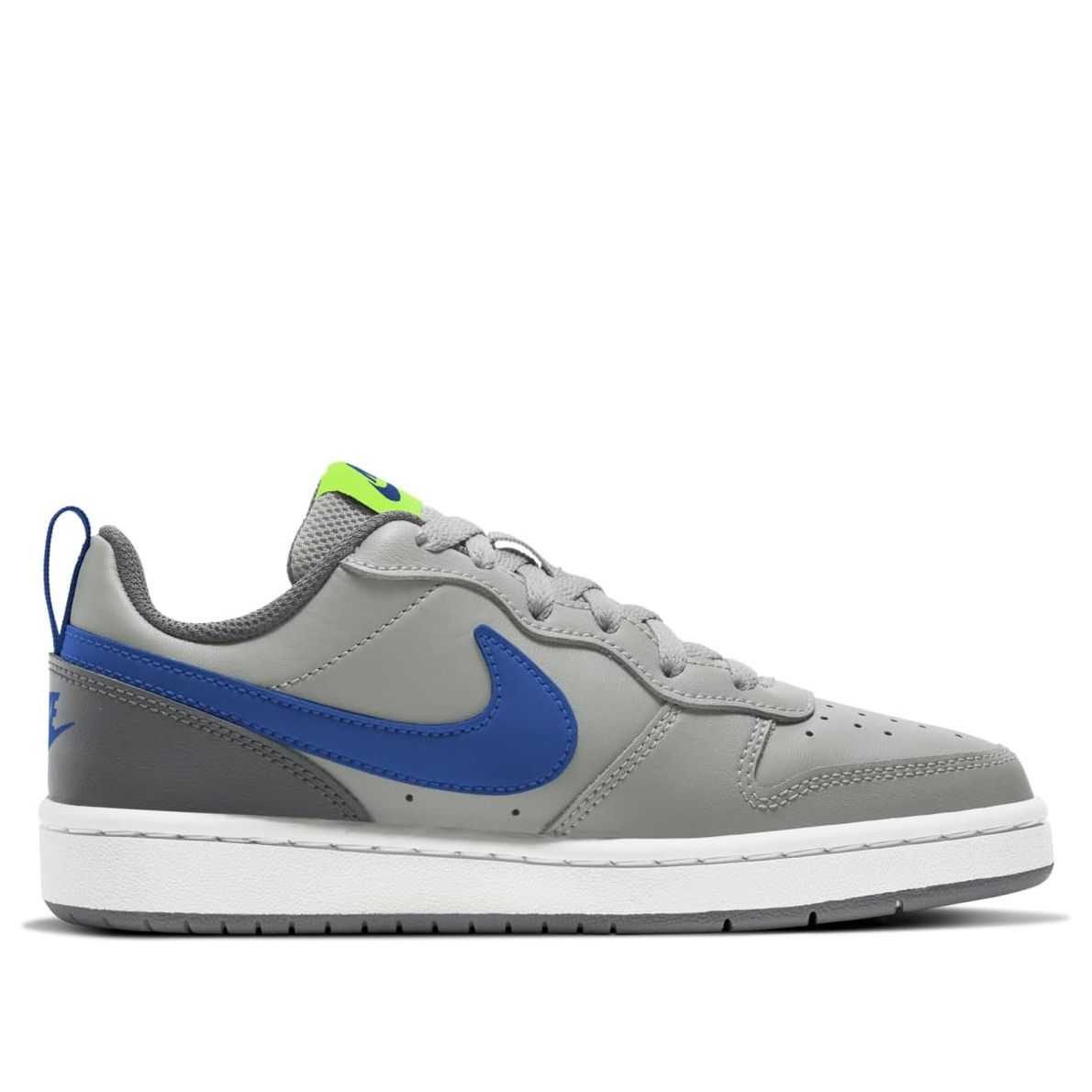 (GS) Nike Court Borough Low 2 'Grey Fog Game Royal' BQ5448-012