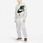 Nike Air x Kim Jones Crossover Logo Printing Fleece Round Neck US Edition Couple Style Gray DD0692-050