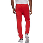 Men's adidas originals Side Stripe Elastic Waistband Sports Pants/Trousers/Joggers Red HF2134