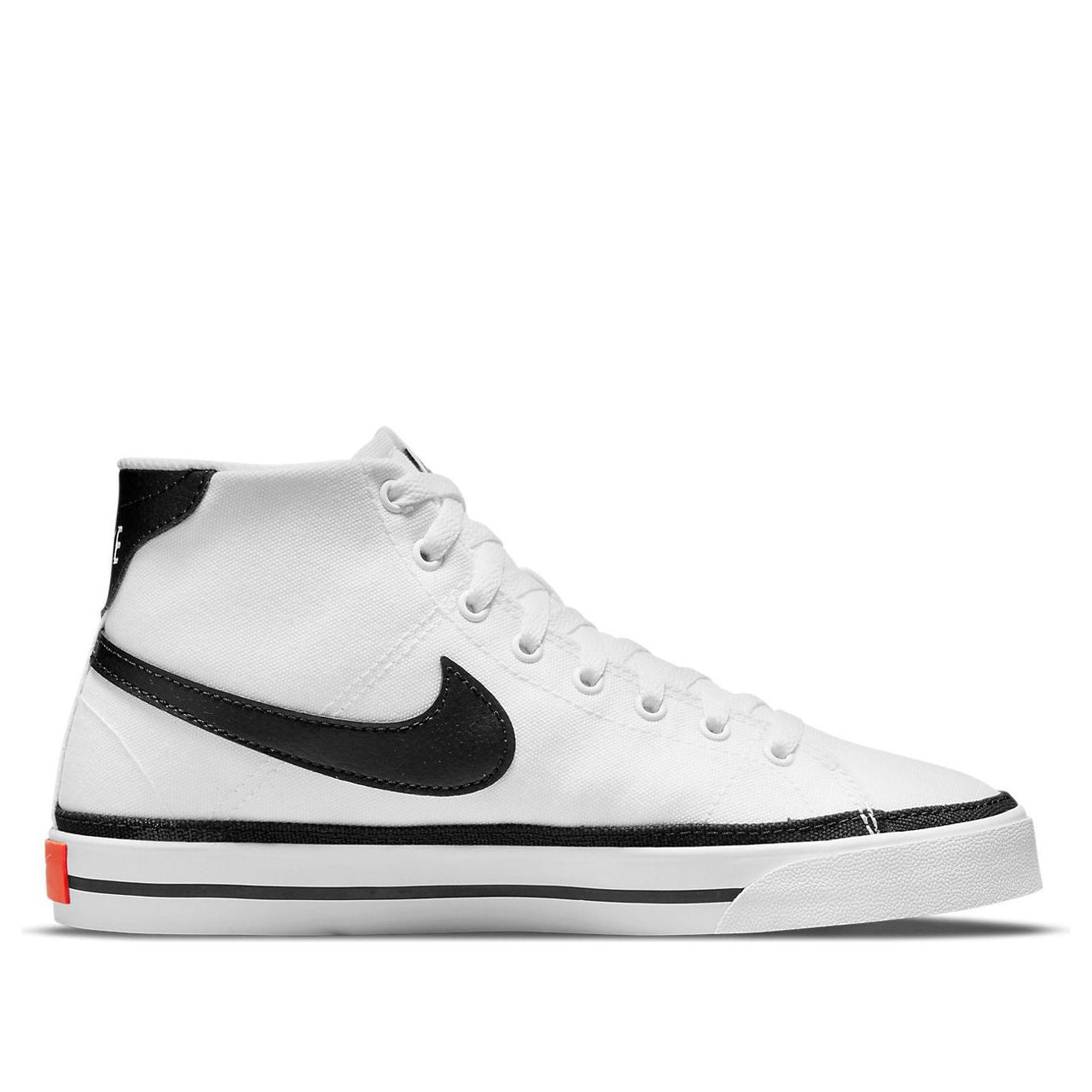 (WMNS) Nike Court Legacy Canvas Mid 'White Black' DD0161-100