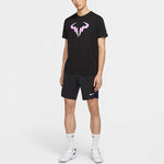Nike Rafa Casual Sports Round Neck Tennis Short Sleeve Black DA5400-010