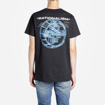 Men's Off-White Logo Printing Short Sleeve Black T-Shirt OMAA027R201850031088