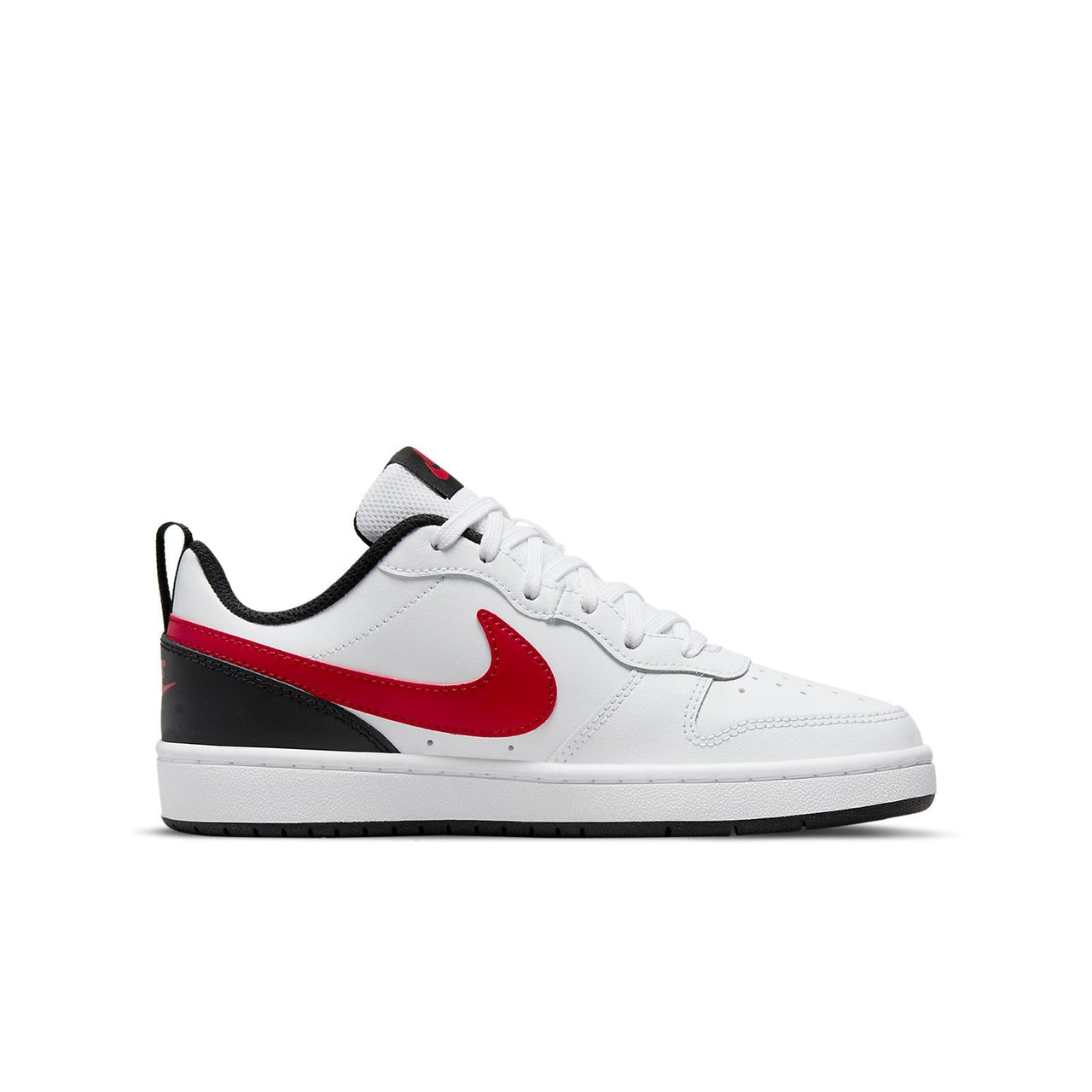 (GS) Nike Court Borough Low 2 'Summit White University Red' BQ5448-110
