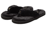 (WMNS) PUMA Fluff Flip Slide 'Black Team Gold' 384938-01