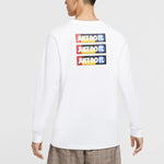 Nike Alphabet Printing Casual Round Neck Long Sleeves White CU7391-100
