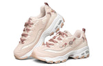(WMNS) Skechers D'lites 1.0 Low-Top Thick Bottom Running Shoes Pink/White 66666325-PNK