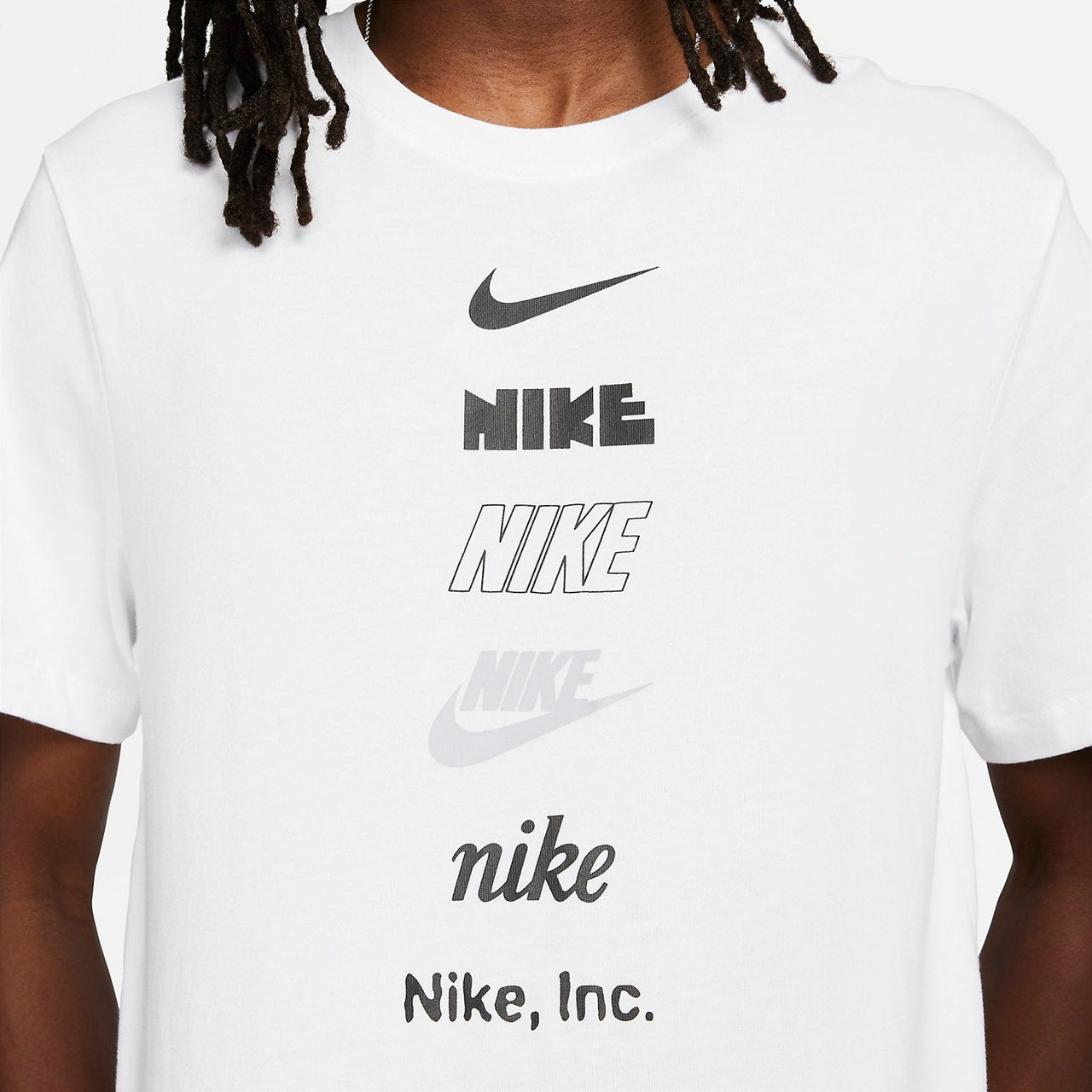 Nike Multi Stack Logo T-Shirt 'White' DZ2875-100