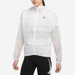 (WMNS) Nike Solid Color Logo Zipper Long Sleeves Hooded Jacket White DM7794-100