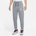 Air Jordan Jumpman Classics Flying Man Printing Drawstring Fleece Lined Slim Fit Bundle Feet Long Pants Gray DB6759-091