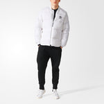 adidas originals Baseball Collar Casual Sports Stay Warm Down Jacket White BR4799