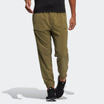 Men's adidas Solid Color Logo Casual Joggers/Pants/Trousers Autumn Green HE9943