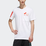adidas neo Mcky&mnn T1 Casual Sports Mickey Pattern Short Sleeve White EI4542