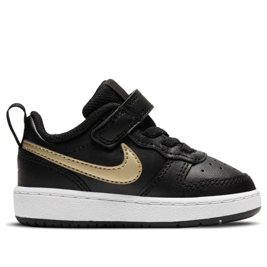 (TD) Nike Court Borough Low 2 'Black Metallic Gold Star' BQ5453-011
