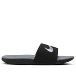 (GS) Nike Kawa Slide 'Black Metallic Silver' 819352-009