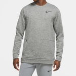 Nike Therma Training Sport Round Collar Velvet Jacket Long Sleeve Men's Grey CU7272-063