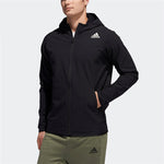 adidas Fl Dwr Cw Hdy Casual hooded track Jacket Black FM1872