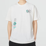 Nike Bonsai Alphabet Casual Printing Short Sleeve White DM1314-901