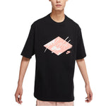 Men's Air Jordan Solid Color Cotton Alphabet Printing Short Sleeve Black T-Shirt DO8897-010