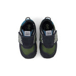 (TD) New Balance 574 Hook & Loop 'Black Kombu Green' NW574KBG