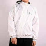 Converse hooded Drawstring Zipper Pocket Jacket White 10019993-A03