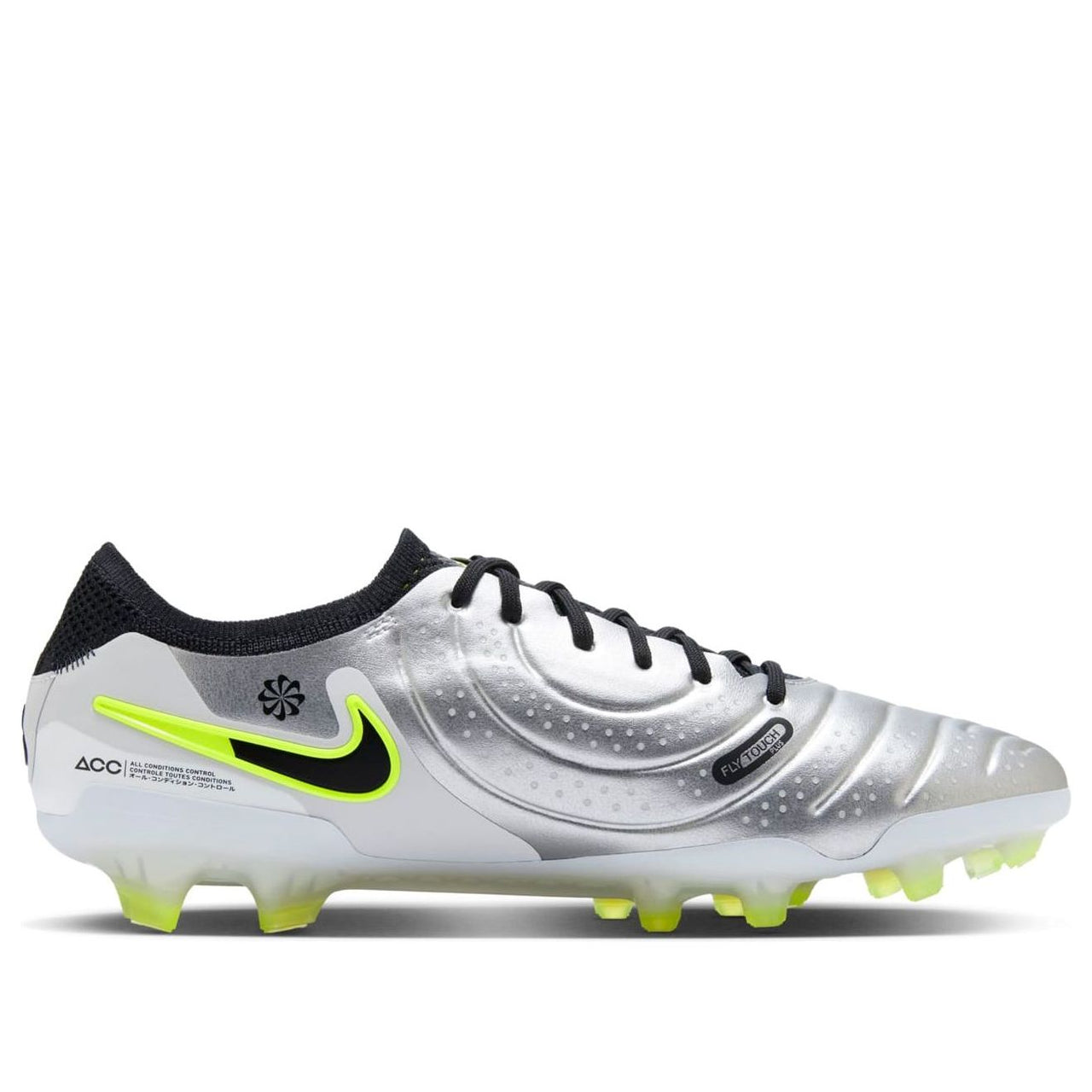 Nike Tiempo Legend 10 Elite FG 'Mad Voltage Pack Silver Black' DV4328-001