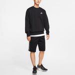 Men's Nike Casual Sports Loose Round Neck Pullover Black 804343-010