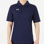 Men's Under Armour Casual Sports lapel Training Breathable Short Sleeve Polo Shirt Blue 21500537-408