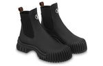 (WMNS) LOUIS VUITTON Ruby Flat Ankle Boots 'Black' 1ABUI1