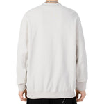 Men's Nike Embroidered Logo Solid Color Sports Round Neck Pullover White DR7836-104