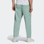 Men's adidas originals C Twill Pant Side Stripe Loose Sports Pants/Trousers/Joggers Light Blue HC8603